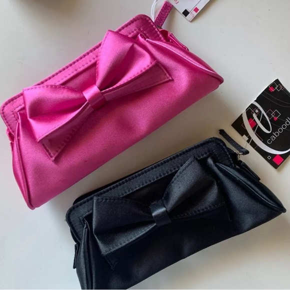 Caboodles Pink And Black Bow 2 makeup cases Set - Picture 2 of 10